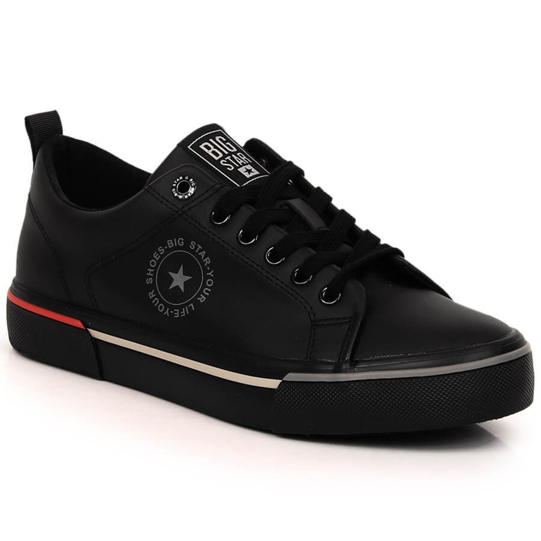 Deportivas negras de hombre fabricadas en piel ecológica Big Star LL174210 negro
