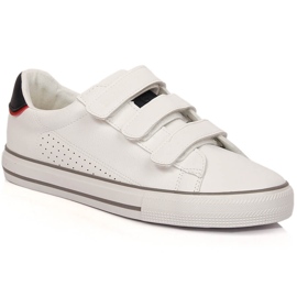 Deportivas de hombre fabricadas en ecopiel con velcro blanco Big Star LL174632