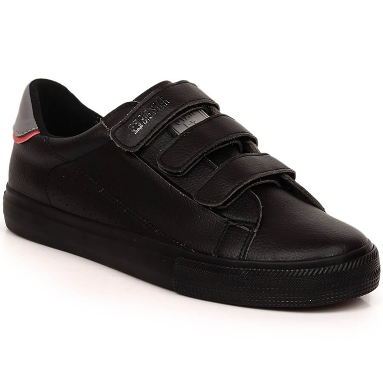 Big Star LL174633 sneakers de hombre ecopiel negra con velcro negro
