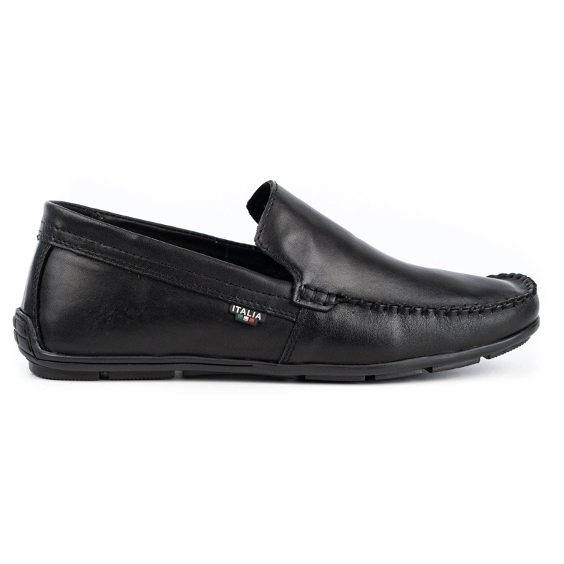 Olivier Mocasines hombre piel 085KNT cara negra negro