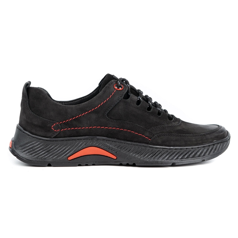 KOMODO Zapatos de hombre en piel Sport 922K nubuck negro