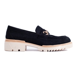 Seastar Mocasines mujer calados sobre plataforma Shelovet negro Seastar Mocasines mujer calados sobre plataforma Shelovet negro