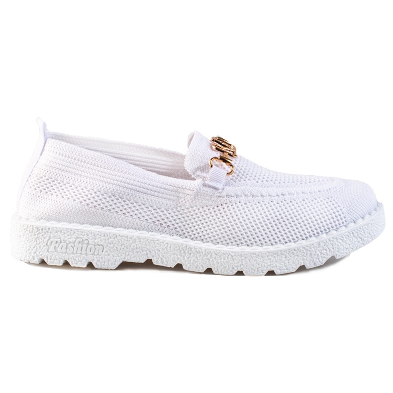 Mocasines mujer textil Shelovet blanco Mocasines mujer textil Shelovet blanco