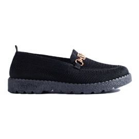 Mocasines mujer textil Shelovet negro