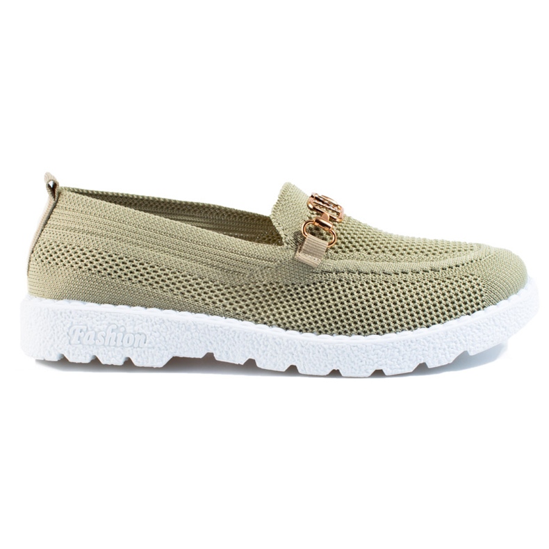 Mocasines mujer textil Shelovet oliva verde