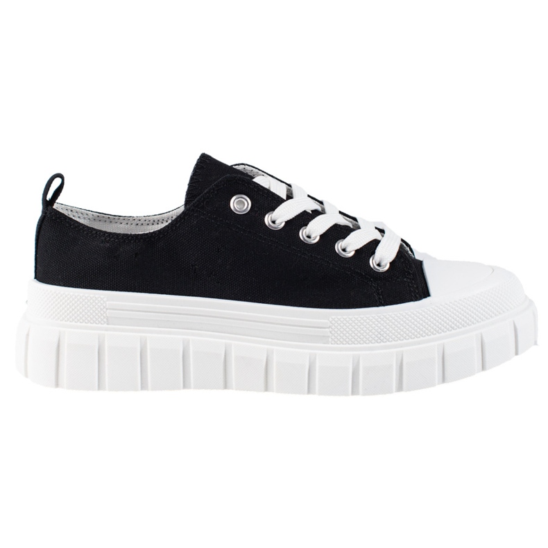 Deportivas mujer plataforma Shelovet negras negro