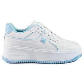 Deportivas mujer Shelovet blanco y azul