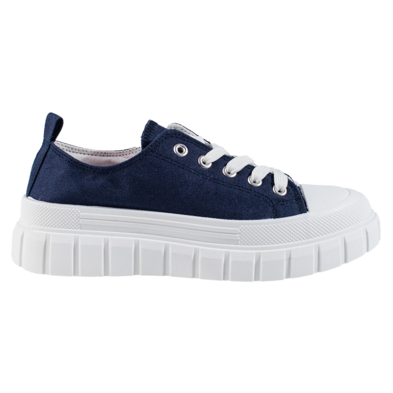 Deportivas de mujer Shelovet azul marino con plataforma