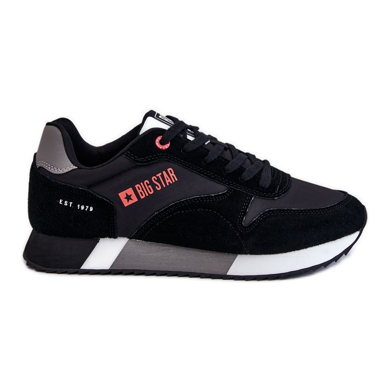 Zapatos deportivos Big Star para hombre con sistema de espuma viscoelástica LL174158 Negro Zapatos deportivos Big Star para hombre con sistema de espuma viscoelástica LL174158 Negro