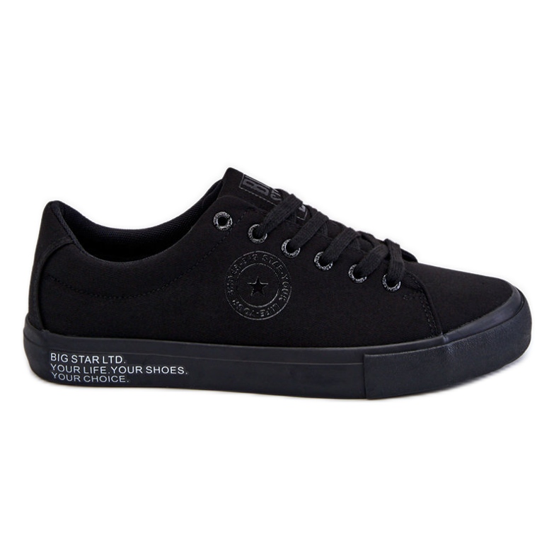 Sneakers de Hombre de Tejido Bajo Big Star LL174078 Negro