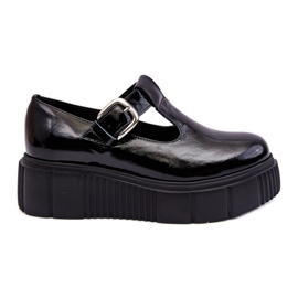 Lemar Zapatos lacados de moda en una plataforma masiva, Colson negro