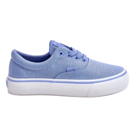 Zapatillas Big Star Tela Plataforma LL274145 Azul
