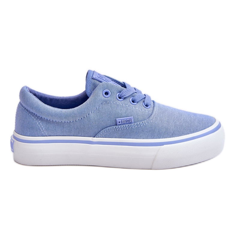 Zapatillas Big Star Tela Plataforma LL274145 Azul