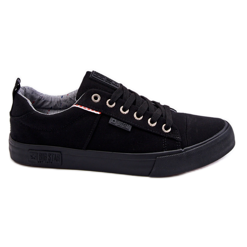Zapatillas bajas de tela para hombre Big Star KK174002 Negro