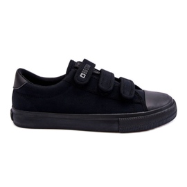 Sneakers Hombre Clásicas De Tela Con Velcro Big Star LL174631 Negro