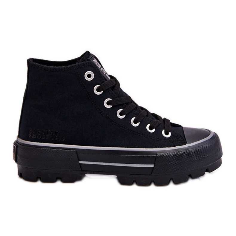 Deportivas Alta Textil Plataforma Big Star LL274155 Negro