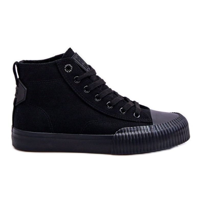 Big Star Fabric High Top Sneakers para mujer LL274444 Negro