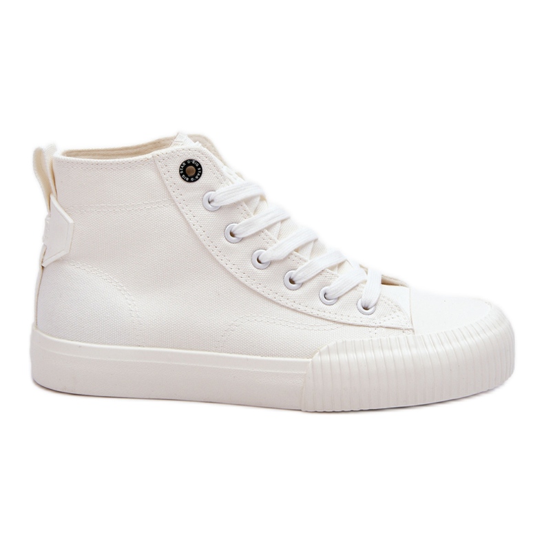 Zapatillas altas de tela Big Star para mujer LL274445 Blanco