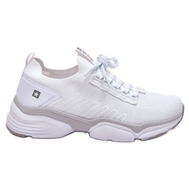 Zapatos deportivos sin cordones para mujer Sistema de espuma viscoelástica Big Star LL274A142 Blanco