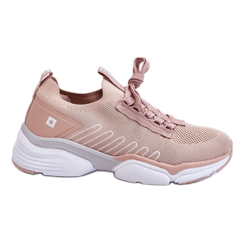 Zapatos deportivos sin cordones para mujer Sistema de espuma viscoelástica Big Star LL274A141 Nude rosado