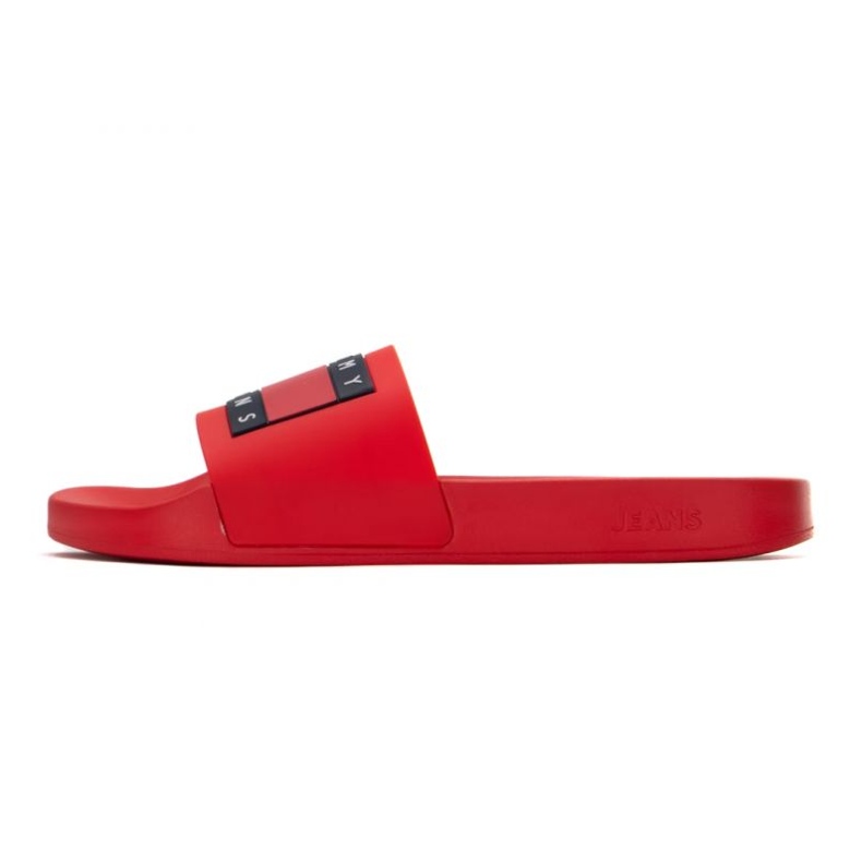 Chanclas Tommy Hilfiger Pool Slide Ess EM0EM01191 Xnl rojo Chanclas Tommy Hilfiger Pool Slide Ess EM0EM01191 Xnl rojo