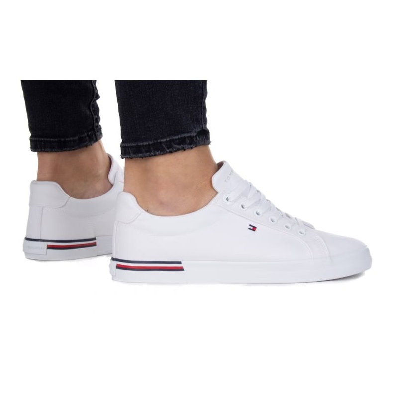 Tommy Hilfiger Essential Stripes Sneaker W FW0FW06954 Ybs blanco Tommy Hilfiger Essential Stripes Sneaker W FW0FW06954 Ybs blanco