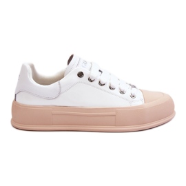 Sneakers Mujer Plataforma Lacada GOE LL2N4020 Blanco