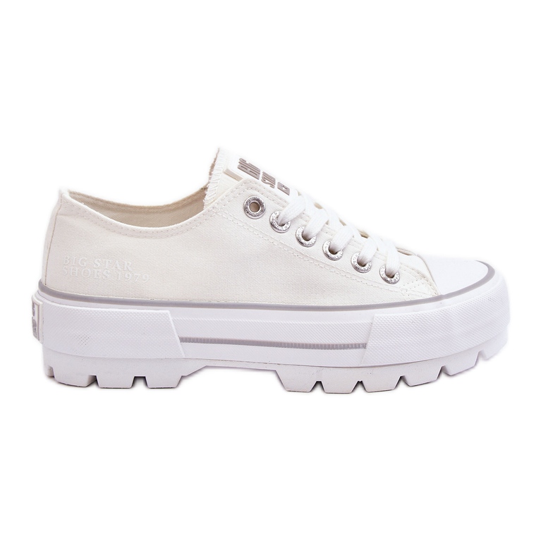 Deportivas Tejido Plataforma Big Star LL274150 Blanco