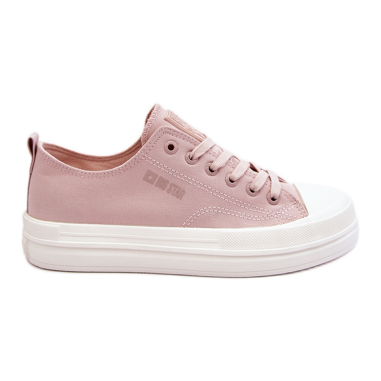 Big Star LL274970 Zapatillas bajas con cordones color piel rosa