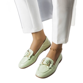 Mocasines de charol verde de Erica