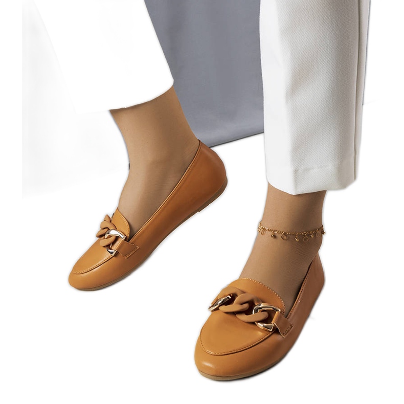 Mocasines marrón cadena Mamie
