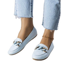 PA1 Mocasines azules con cadena de Mamie