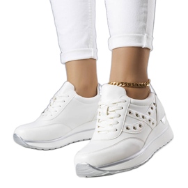 PA1 Deportivas blancas con suela gruesa de Mely blanco