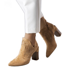 PA1 Botas caladas beige oscuro de Hachée