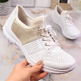 Deportivas blancas de mujer cómodas Rieker L3254-80 blanco Deportivas blancas de mujer cómodas Rieker L3254-80 blanco
