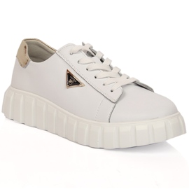 Zapatos mujer en piel con plataforma blanco Filippo DP4138/23 Zapatos mujer en piel con plataforma blanco Filippo DP4138/23