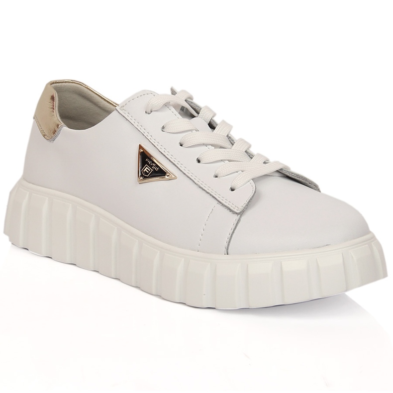 Zapatos mujer en piel con plataforma blanco Filippo DP4138/23