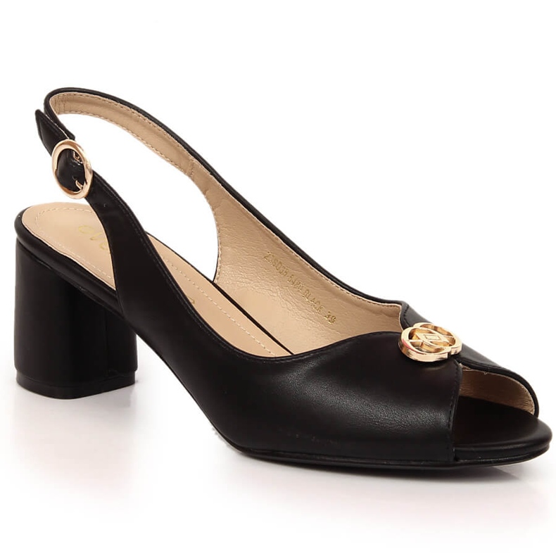 Sandalias de mujer negras en el puesto eVento 5480 negro
