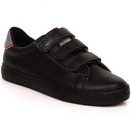 Big Star LL274A208 deportivas negras de piel ecológica con velcro negro