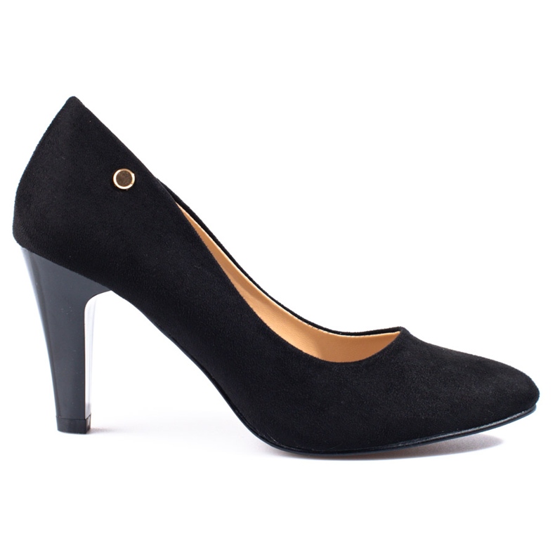 Zapatos de salón Shelovet clásicos y elegantes para mujer. negro