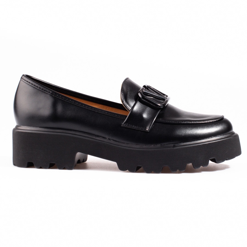Zapatos de mujer Vinceza fabricados en ecopiel negra negro