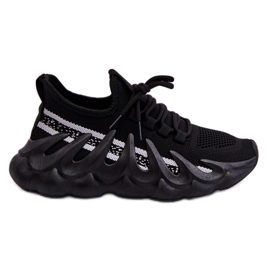 PG1 Zapatillas estilo calcetín de mujer negras Daxo negro