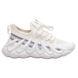 PG1 Zapatillas De Mujer De Moda Con Calcetines Blancas Daxo blanco