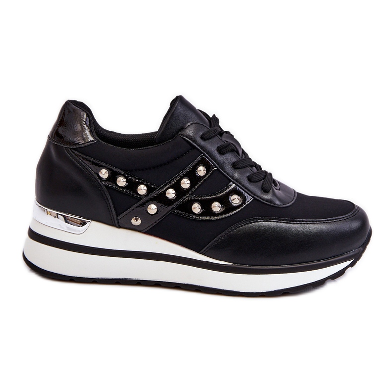 PG1 Zapatillas negras con tachuelas Adley negro