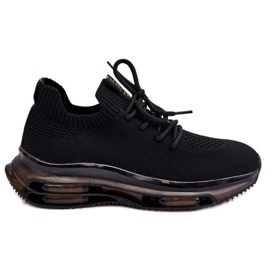 Calcetín sin cordones para mujer GOE JJ2N4080 Negro