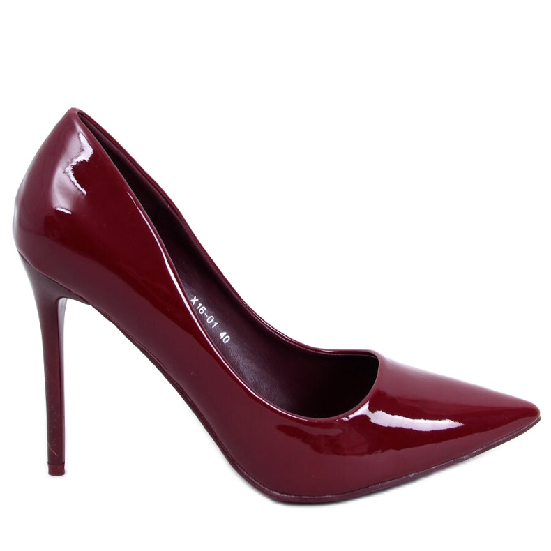 BM Zapatos de salón mujer lacados Rutina Wine II Species rojo