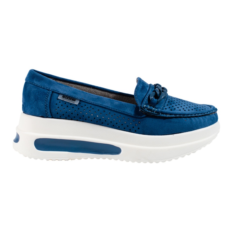 SHELOVET Mocasines plataforma mujer Shlovet azul