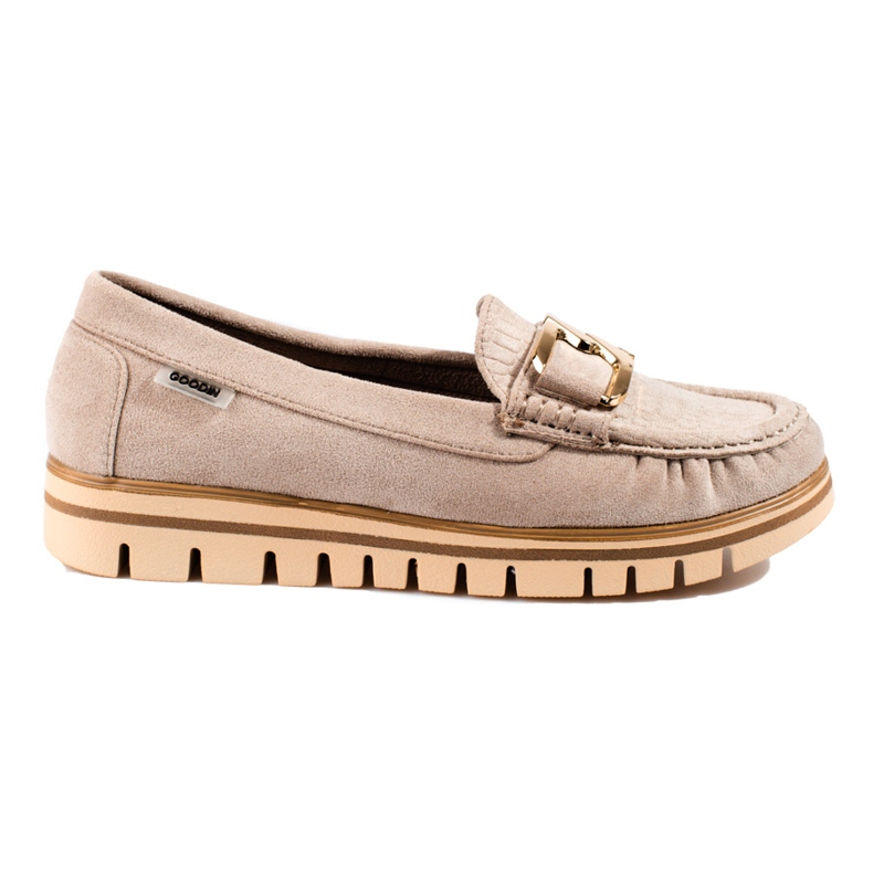 SHELOVET Mocasines mujer Shelobvet ante beige