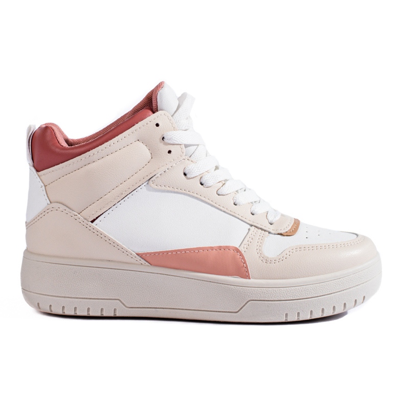 Deportivas altas Shelovet beige mujer
