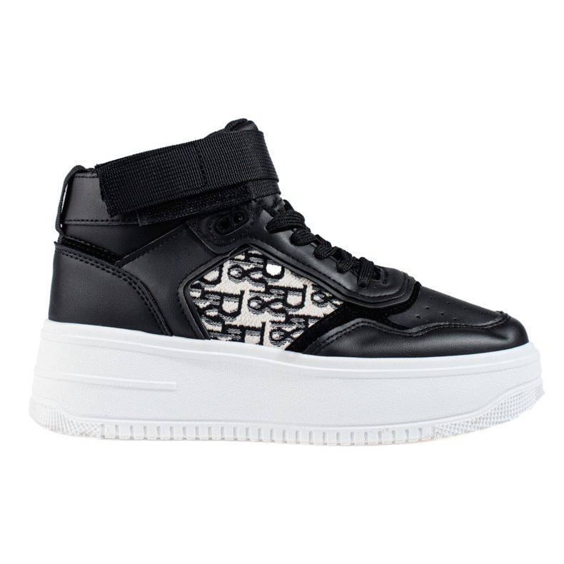 Sneakers de mujer Shelovet plataforma alta negro